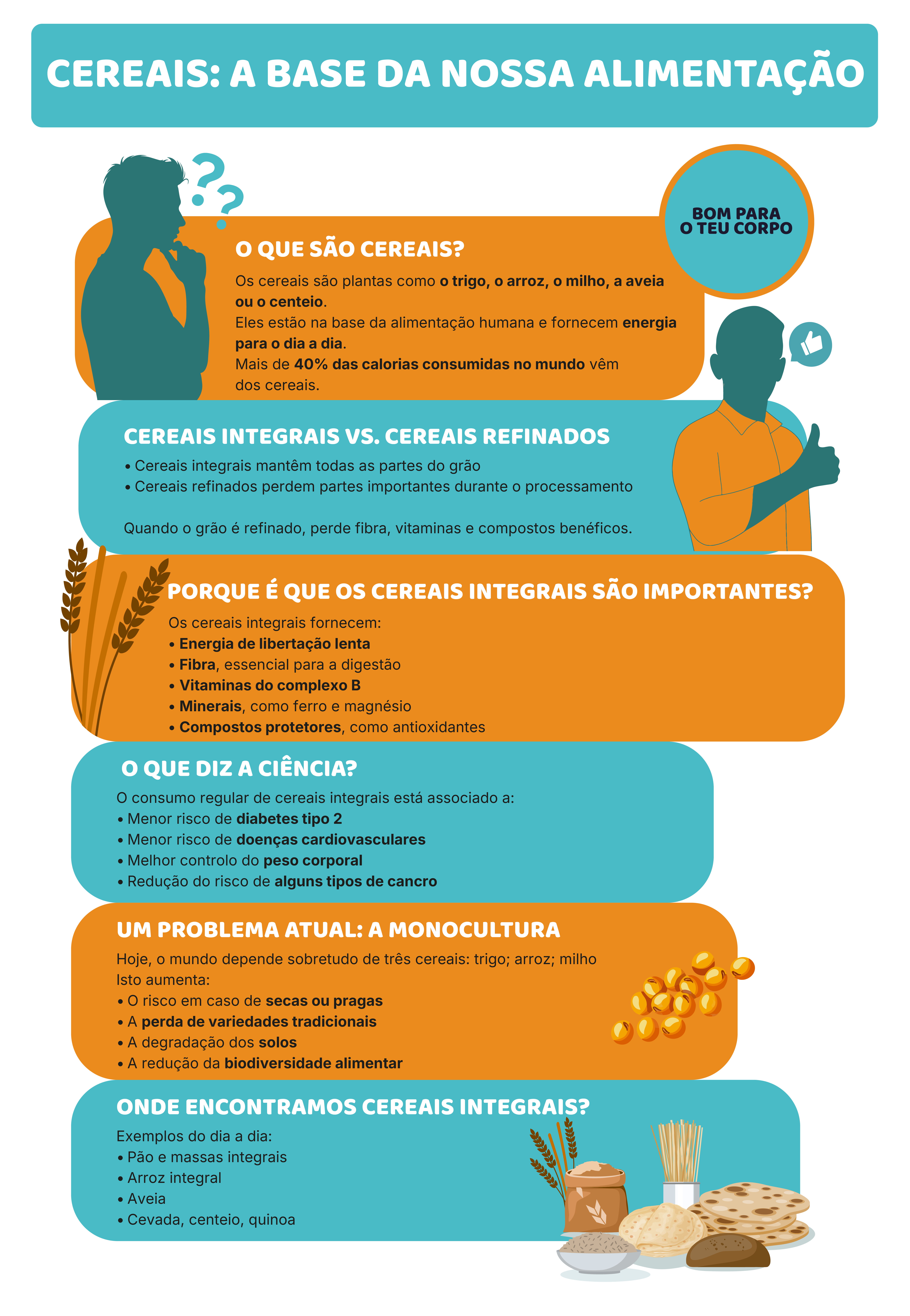 Cereais: a espinha dorsal da alimentação humana